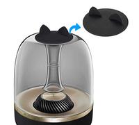 HK Aura Studio 4 Coque Anti-poussière en Silicone pour Harman Kardon Soundsticks 2, 3, 4 et Aura Studio 1, 2, 3, 4 Système de Haut-parleurs Bluetooth Transparent (Chat Noir)