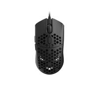 HK Gaming Sirius M Souris de jeu ultra légère en nid d'abeille | 54 g | 12 000 ppp | Filaire USB | 6 boutons programmables | Mémoire intégrée | Poignées antidérapantes | Sirius-M 12 000 cpi Noir