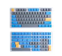 HK GAMING Touches personnalisées | Jeu de touches PBT par sublimation pour clavier mécanique | 139 touches | Profil Cherry | Disposition américaine ANSI | Compatible avec Cherry MX, Gateron, Kailh