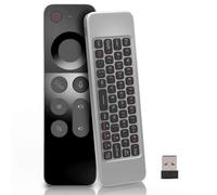 HK&Hanker Compatible avec le clavier sans fil 2,4 GHz 3-en-1 WECHIP W3 2.4G, la commande vocale et la télécommande de souris aérienne.