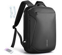 hk Sac à Dos Ordinateur Portable 15,6 Pouces Imperméable Sac à Dos Business | Fermeture Verrouillable Antivol Léger Sac à Dos Travail avec Double Port USB-A & USB-C pour Affaires Voyage et Université 25L