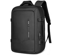 hk Sac à Dos Voyage Cabine Avion 45X36X20 Bagage Cabine Grande étanche Sac à dos pour Ordinateur Portable 17,3 Pouces Homme Femme 30L Travail Affaires Université Noir