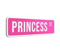 HK Studio Poster amusant Princesse St - 37,1 x 10,4 cm - Panneaux amusants pour dortoir, décoration de chambre d'adolescent, décoration esthétique de chambre de fille du centre-ville, décoration de