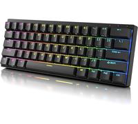 - Hk Venus Rvb - Clavier Mécanique De Gaming - Configuration 60% - Profilé Cherry Double Shot Pbt - Nkro - Usb Type C - Châssis En Aluminium (Bleu Et Noir)