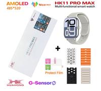 Hk11 Pro Max Montre Intelligente Originale 4Gb Rom Ai Robot Partage De Réseau Amoled Nfc Boussole Gps 3D Menu Chatgpt Montre Pour Ios Android.Oc-Or-Al-Wh-Sp-Wh-Bl.