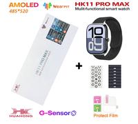 Hk11 Pro Max Montre Intelligente Originale 4Gb Rom Ai Robot Partage De Réseau Amoled Nfc Boussole Gps 3D Menu Chatgpt Montre Pour Ios Android.Oc-Black-Sp-White.