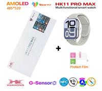 Hk11 Pro Max Montre Intelligente Originale 4Gb Rom Ai Robot Partage De Réseau Amoled Nfc Boussole Gps 3D Menu Chatgpt Montre Pour Ios Android.Silver.
