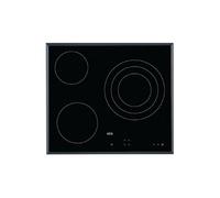 HK623020FB - Vitrocéramique - 3 plaques de cuisson - Niche - largeur : 56 cm - profondeur : 49 cm - avec cadre biseauté - noir