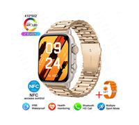(HK9 Ultra Original Acier Or) 2025 Nouvelle montre connectée HK95 Ultra Série HK8 Pro, écran NFC, Bluetooth,
