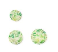 HKABCXT Couvercle Tissu éLastique 3 Pieces of Food Storage Bowl Covers, Reusable Salad Dust, Cotton with Printed Patterns(Color1)