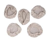 HKABCXT Couvercle Tissu éLastique 5pcs Sourdough Starter Jar Cloth Covers Linen Breathable Universal Fit Multi Purpose for 3-4 inch Mouth