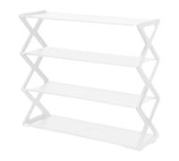 HKABCXT Support de Chaussures Pliable Étagère à Chaussures for Porte d'entrée légère Non tissée(White)