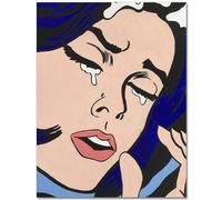 HKAHF AJWUQ Affiche célèbre de Roy Lichtenstein 《The Cry》 Wall Art Roy Lichtenstein Canvas Painting Retro Prints for Room Decoration Picture 20X30CMX1
