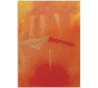 HKAHF AJWUQ Affiche Gerhard Richter Gerhard Richter Imprime Moderne Art Mural Orange Graffiti