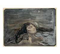 HKAHF AJWUQ Affiches célèbres d’Exposition Edvard Munch 《Spouse》 Wall Art Abstract Peinture sur Toile Edvard Munch pour décoration intérieure Tableau 80x60cmx1 sans Cadre