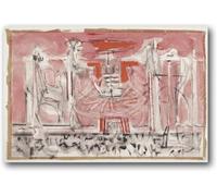 HKAHF AJWUQ Affiches célèbres de Mark Rothko Graphismes Abstraits Art Mural Peinture rétro sur Toile imprimée Mark Rothko Tableau rétro pour la décoration du Salon 40x60cm sans Cadre