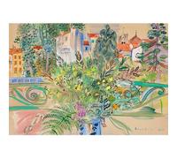 HKAHF AJWUQ Affiches célèbres de Raoul Dufy Bouquet Mimosa Exposition Art mural Fauvisme Peinture sur toile Raoul Dufy Impressions pour décoration d'intérieur Photos 90 x 60 cm x 1 sans cadre