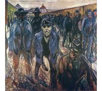 HKAHF AJWUQ Affiches d'exposition célèbres Edvard Munch - Impression sur toile abstraite Edvard Munch - 55 x 55 cm x 1 - Sans cadre