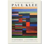 HKAHF AJWUQ Affiches sur Toile Paul Klee 《Différentes Couleurs et Formes》Art Mural Peinture Paul Klee Impressions Paul Klee pour Les Photos de décoration de Salon 10x25cm sans Cadre