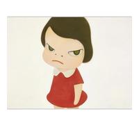 HKAHF AJWUQ Affiches Yoshitomo Nara《Enfant Triste》Art Mural Petit Ange Impressions Yoshitomo Nara Peinture sur Toile Pop Art Image pour Décoration Intérieure 60x40cm sans Cadre