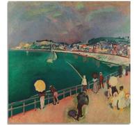 HKAHF AJWUQ Alain Delon Affiche La Baie de Sainte Adresse Art Mural Alain Delon Peinture sur Toile Alain Delon Impressions pour Rétro Décoration Tableau 50x50cmx1 sans Cadre