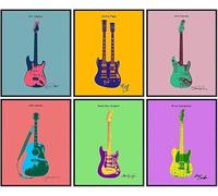 HKAHF AJWUQ Andy Warhol Poster Notation de musique Art mural Andy Warhol Exposition rétro Impression sur toile nordique pour salon 50 x 70 cm x 1 sans cadre