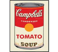 HKAHF AJWUQ Andy Warhol Poster sur toile « Campbell's Soup Canons » Décoration murale Andy Warhol Peinture Andy Warhol pour salon 30 x 40 cm Sans cadre