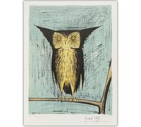 HKAHF AJWUQ Bernard Buffet Poster 《Petit Hibou》Exposition Art Mural Bernard Buffet Peintures sur Toile Impressions Rétro pour La Décoration De La Chambre Photo 40x50cmx1 sans Cadre
