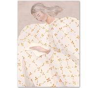 HKAHF AJWUQ Célèbre Affiche de Sophia《Femme silencieuse》 Art Mural Lignes de Corps Imprimés Peinture Moderne sur Toile Tableau Nordique pour la décoration du Salon 60x80cmx1 sans Cadre