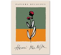 HKAHF AJWUQ Célèbre Affiche Henri Matisse 《La Rose》Art Mural Henri Matisse Boho Peintures sur Toile Impressions Rétro pour La Décoration De La Chambre Photo 40x60cmx1 sans Cadre