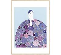 HKAHF AJWUQ Célèbre affiche Sophia - Parapluie floral - Art mural - Impression sur toile moderne - Image nordique pour décoration de salon - 45 x 65 cm x 1 - Sans cadre