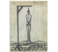 HKAHF AJWUQ célèbre Bernard Buffet Affiche sur Toile La Peur Art Mural Bernard Buffet Exposition Impressions Peinture Moderne pour la décoration intérieure Photos 40x60cm sans Cadre