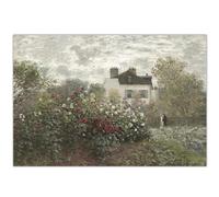 HKAHF AJWUQ célèbre Claude Monet Wall Art Affiches de Jardin Claude Monet Impressions Peinture sur Toile Moderne pour Salon Décoration intérieure Photos 80x60cmx1 sans Cadre