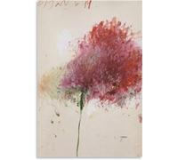 HKAHF AJWUQ Célèbre Cy Twombly Poster《La Couleur 》Art Mural Cy Twombly Exposition Peintures sur Toile Impressions Rétro pour Chambre Déco Photo 40x60cmx1 sans Cadre
