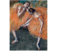 HKAHF AJWUQ Célèbre Exposition Edgar Degas Œuvre Murale《Deux Danseurs》Affiche Imprimées Modernes d’Edgar Degas Peinture Moderne sur Toile pour la décoration du Salon 30x50cmx1 sans Cadre