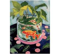 HKAHF AJWUQ Célèbre Henri Matisse Affiche Aquarium Et Poisson Rouge Art Mural Henri Matisse Peinture sur Toile Impressions Modernes pour Décoration Intérieure Photos 40x60cm sans Cadre