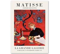 HKAHF AJWUQ Célèbre Henri Matisse Poster 《Personnages Et Nature Morte》Art Mural Boho Peintures sur Toile Impressions Rétro pour La Décoration De La Chambre Photo 20x30cmx1 sans Cadre