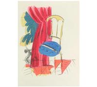 HKAHF AJWUQ célèbre Joan Miro Affiche The Street Singer Exposition Art Mural Joan Miro Peinture sur Toile Impressions Modernes pour la Maison Décoration Murale Photos 60x80cm sans Cadre