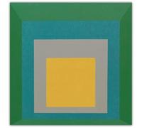 HKAHF AJWUQ célèbre Josef Albers Affiche Unique Géométrique Art Mural Josef Albers Impressions Boho Peinture sur Toile pour Salon Décor Photo 15x20cmx1 sans Cadre