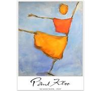 HKAHF AJWUQ célèbre Paul Klee Affiche Flottant avec Le Vent Wall Art Paul Klee Peinture sur Toile Surréalisme Rétro Impressions pour Décoration Intérieure Photos 60x80cm sans Cadre