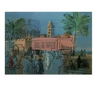 HKAHF AJWUQ célèbre Raoul Dufy Affiches Boardwalk Wall Art Abstrait Toile Peinture Aquarelle Impressions Pour Salon Décoration Intérieure Photos 70x50cm Sans Cadre