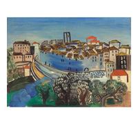 HKAHF AJWUQ Célèbre Raoul Dufy Affiches Lumière et Couleur Art Mural Abstrait Peinture sur Toile Aquarelle Impressions pour Salon Décoration Intérieure Photos 70x50cm sans Cadre