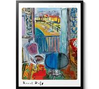 HKAHF AJWUQ célèbre Raoul Dufy Exposition Affiche De Belles Fenêtres Peinture sur Toile Raoul Dufy Tirages Raoul Dufy Photos pour Maison Décoration Murale 60x80cm sans Cadre