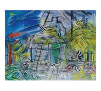 HKAHF AJWUQ Célèbre Raoul Dufy Exposition Affiche Oiseau Écorchage Art Mural Peinture sur Toile Moderne Raoul Dufy Impressions pour La Maison Décoration Murale Photos 20x30cm sans Cadre