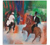 HKAHF AJWUQ célèbre Raoul Dufy Exposition Affiche Peinture sur Toile Équestre Raoul Dufy Art Mural Raoul Dufy Impressions pour Rétro Décoration Photo 45x45cmx1 sans Cadre