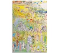 HKAHF AJWUQ Célèbre Raoul Dufy Poster 《Chevaux Et Courses》Impressions Moderne Peinture sur Toile Art Mural Abstrait pour Salon Décor Photo 70x50cmx1 sans Cadre