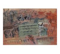 HKAHF AJWUQ célèbre Raoul Dufy Wall Art Abstract Posters《Concerto pour Violon》Peinture sur Toile Raoul Dufy Impressions Nordic Home Salon Décor Photo 30x40cmx1 sans Cadre