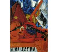 HKAHF AJWUQ célèbre Raoul Dufy Wall Art Affiches abstraites 《Violon》Peinture sur Toile Raoul Dufy Impressions Nordic Home Salon Décor Photo 40x50cmx1 sans Cadre