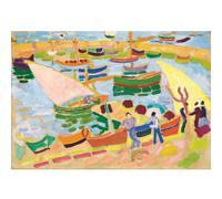 HKAHF AJWUQ Célèbre Raoul Dufy Wall Art《Fauviste》Affiches Rétrospective Exposition Impression Raoul Dufy Peinture sur Toile pour décor de Salon Photo 50x30cm sans Cadre