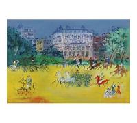 HKAHF AJWUQ Célèbre Raoul Dufy Wall Art《Le Chevalier》Affiches Rétrospective Exposition Impression Raoul Dufy Peinture sur Toile pour Salon Décor Photo 60x40cm sans Cadre